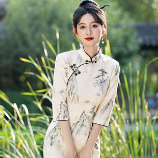 chinese traditional dress cheongsam women chipao qipao旗袍女