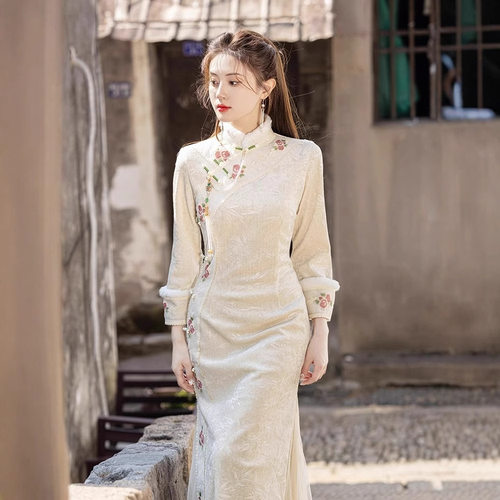 womens qipao旗袍 cheongsam elegant chinese traditional dress
