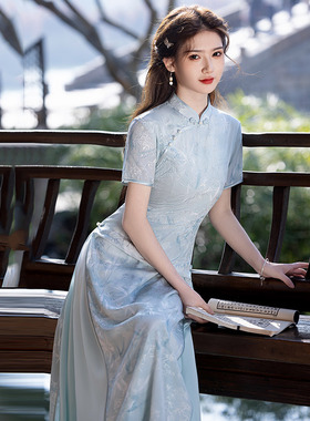 Qipao Cheongsam Women Vestidos Chinese Dresses旗袍显瘦奥黛