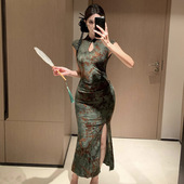 vintage chinese art cheongsam traditional qipao womens