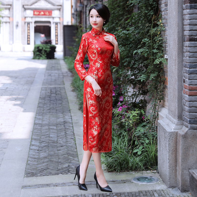 旗袍女cheongsam qipao chinese style dress vintage chipao
