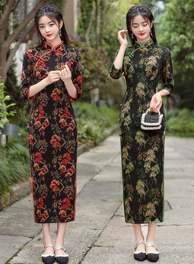 chinese traditional dress cheongsam women chipao qipao旗袍