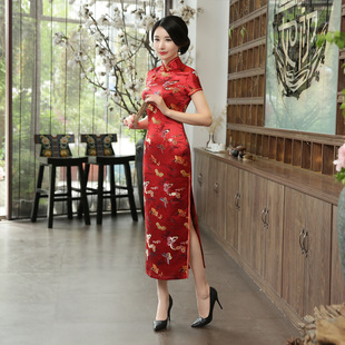 style 优雅国风长旗袍cheongsam qipao chinese dress party