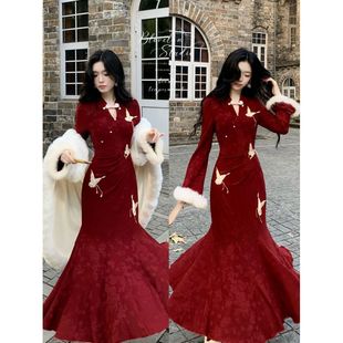 Elegant Women's Chinese Dress Vintage Cheongsam Qipao Chipao