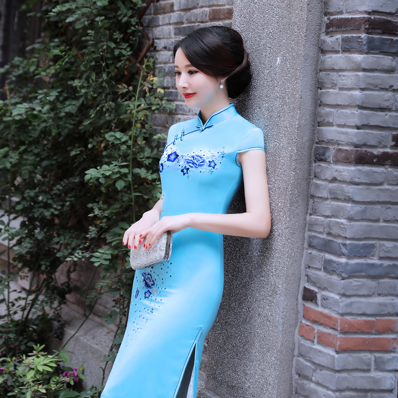 旗袍女Cheongsam Qipao Chinese Style Dress Vintage Chipao