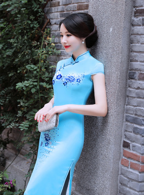 旗袍女Cheongsam Qipao Chinese Style Dress Vintage Chipao