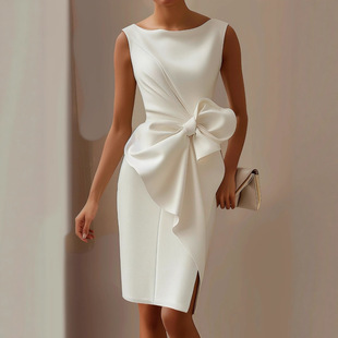 蝴蝶结装 women 饰礼服连衣短裙 sexy欧美女装 ladies party dress