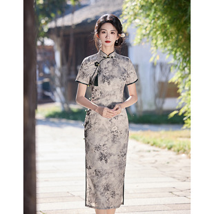 高端新中式 qipao 日常 改良轻款 dress旗袍新款 cheongsam chinese