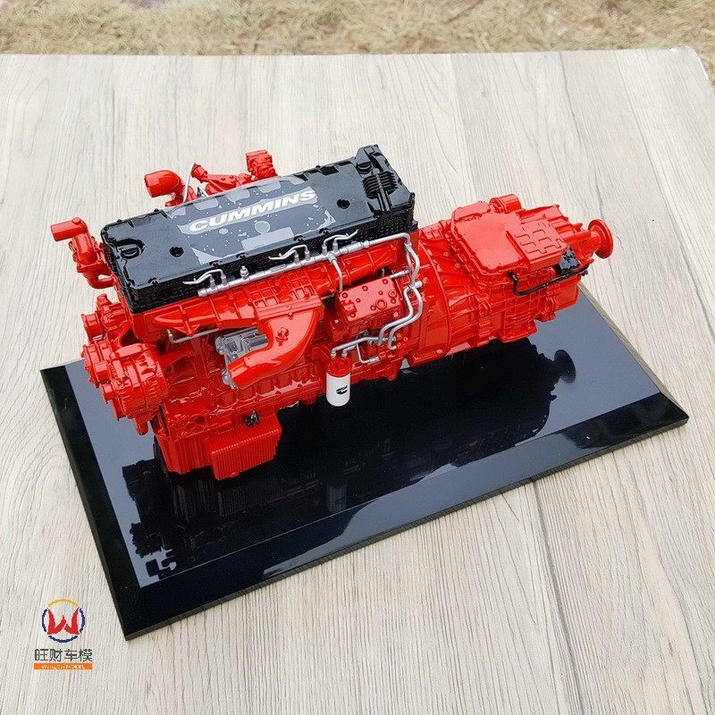 1:10 원래 XIKANG CUMMINS M15 NATIONAL VI 엔진 기어 박스 합금 모델 DONGFENG AUMAN SHAANXI AUTOMOBILE