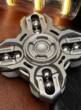 神谕音叉联动指尖陀螺神域EDC钛合金手指尖无聊解压神器减压玩具