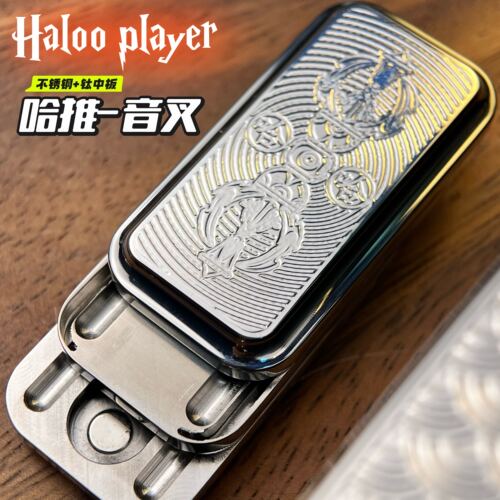 哈噜玩家降魔杵音叉推牌edc解减压黑科技玩具指尖陀螺手把件神器