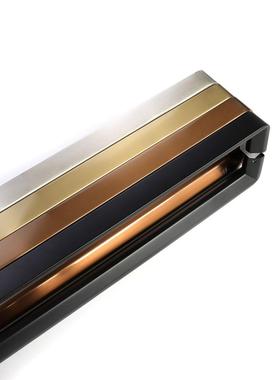 热销rkt4玻璃门拉手不锈钢加厚玫瑰金弹门把手黑色地钛金有无框门