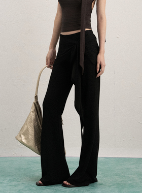 AXIA垂感屁帘直筒宽松女长裤子高腰休闲裤女夏季薄款韩系阔腿裤子