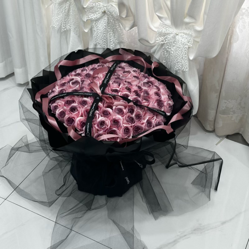 香皂花永生99朵乌梅子酱花束送女友礼物情人节礼物生日礼物朋友