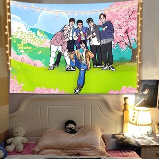 0713再就业男团周边背景布陆虎陈楚生苏醒张远王铮亮王栎鑫挂布毯