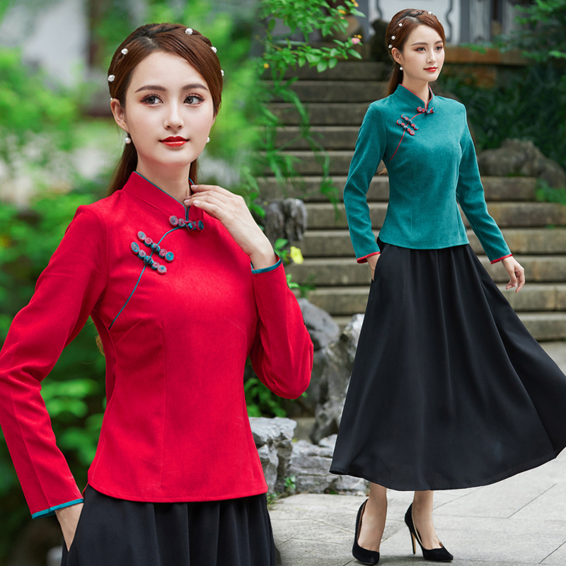 春秋唐装唐装秋冬中式复古复古风