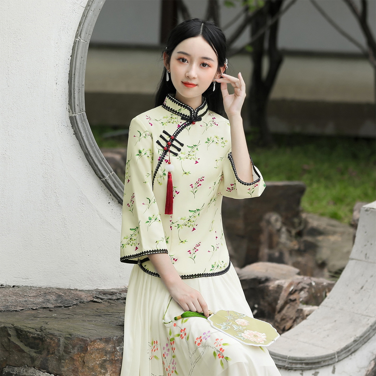 春秋新款旗袍春秋新款旗袍两件套