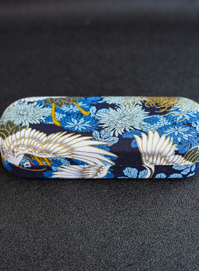 ins国潮风原创高级感眼镜盒 复古太阳镜盒墨镜收纳盒抗压简约个性