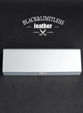 金属铝合金简约高级感小巧便携抗压防摔近视眼镜盒文具盒笔收纳盒