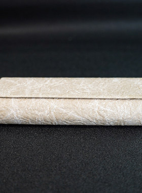 牛皮纸纹眼镜盒抗压手工眼镜盒日系高级感轻便墨镜太阳眼睛收纳盒