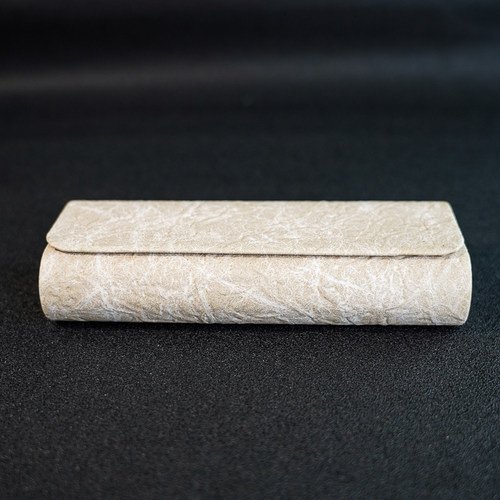 牛皮纸纹眼镜盒抗压手工眼镜盒日系高级感轻便墨镜太阳眼睛收纳盒