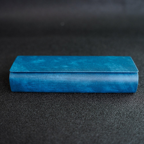 手工皮革眼镜盒男女学生便携