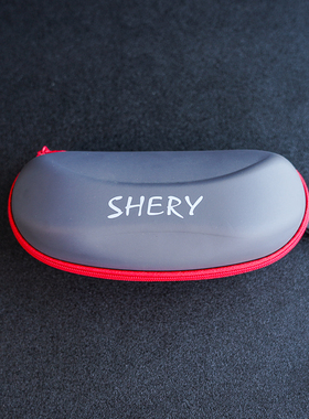 户外运动眼镜盒 便携防压太阳眼睛盒运动拉链包近视眼镜收纳盒子