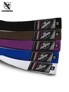 HAYABUSA隼巴西柔术腰带道服道带跆拳道道带黑带白带柔道带教练带