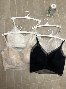 贝伽姿9613性感蕾丝无痕细肩带舒适透气百搭裸感露背美背抹胸内衣