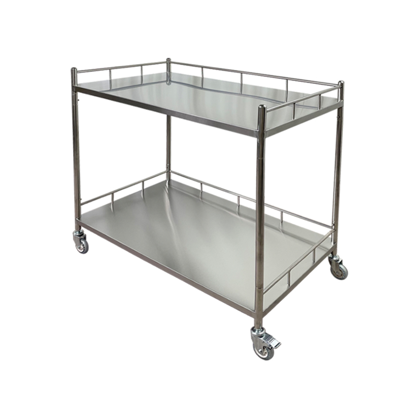 加厚不锈钢治疗车医用小