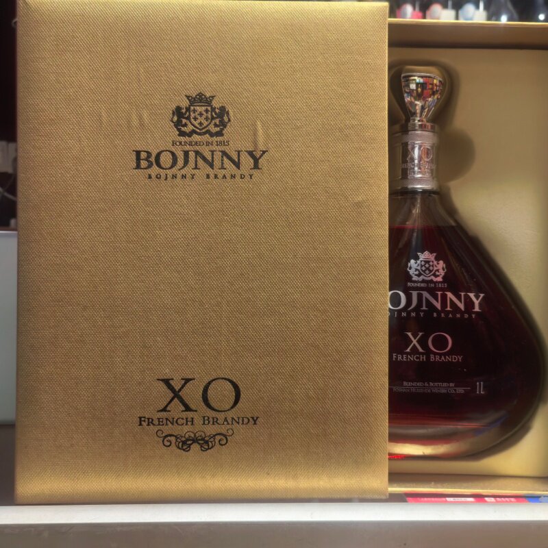法国宝坚尼皇冠XO白兰地40度2斤装原瓶进口礼盒装洋酒1000ml送礼