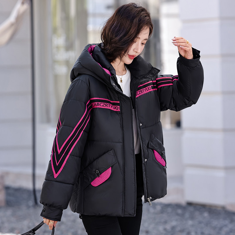 2025新款韩版棉服女冬季加厚保暖棉衣外套时尚百搭休闲连帽棉袄
