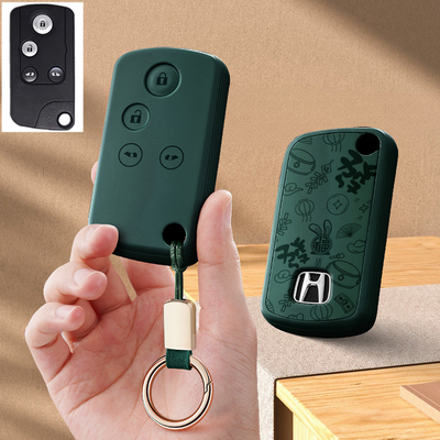 适用于2012老款本田艾力绅汽车钥匙套15款改装遥控保护套包扣专用