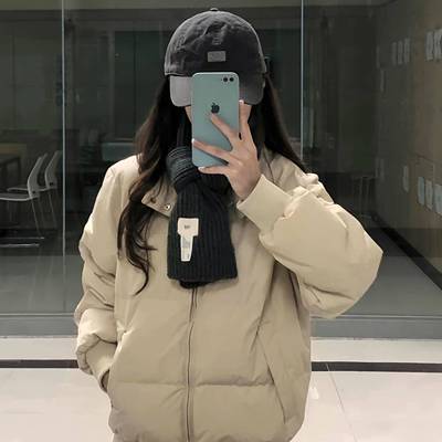 超好看立领棉服女款冬季2025新款宽松显瘦不臃肿加厚保暖棉衣外套