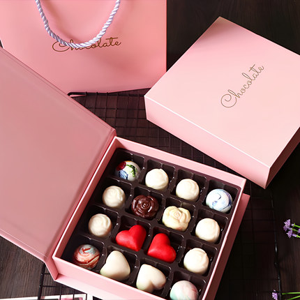情人节礼物巧克力包装盒空盒子模具欧式心形手工伴手礼点心包装盒