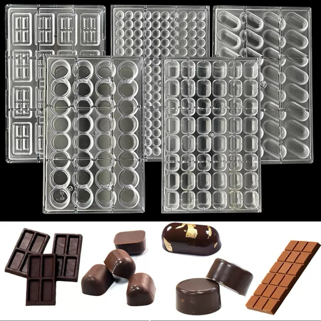 PC方块爱心圆形塑料巧克力模具