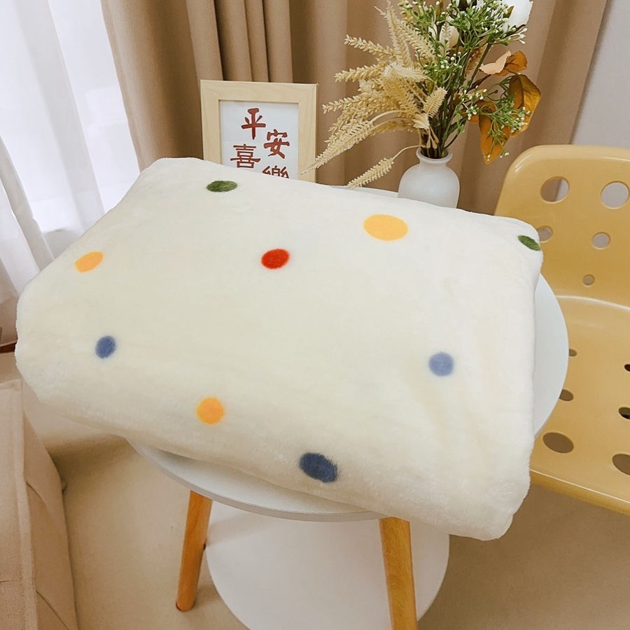 Rainbow彩虹波点家居盖毯