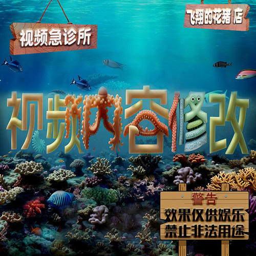 视频内容修改：视频p图/p视频/视频修改/视频ps/图