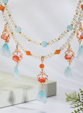 汉服软璎珞明制配饰汉元素锁骨链