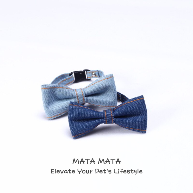 MATA玛塔新款宠物牛仔领结猫咪狗狗可调节装饰品帅气绅士DIY拍照