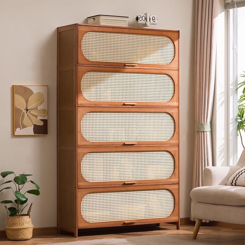 书柜 防尘 翻门架 置物架 美式 中古风 实木 家用 客厅 书柜