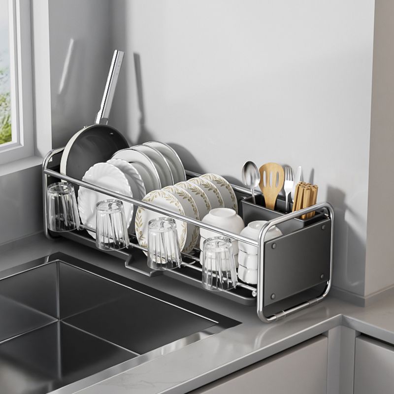 厨房碗碟收纳架窄款置物架多功能碗架碗筷收纳盒放碗盘池边沥水架