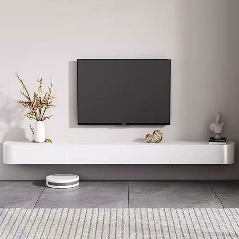 全实木悬挂电视柜悬浮挂墙超薄酒店房间烤漆新款家用简易岩板