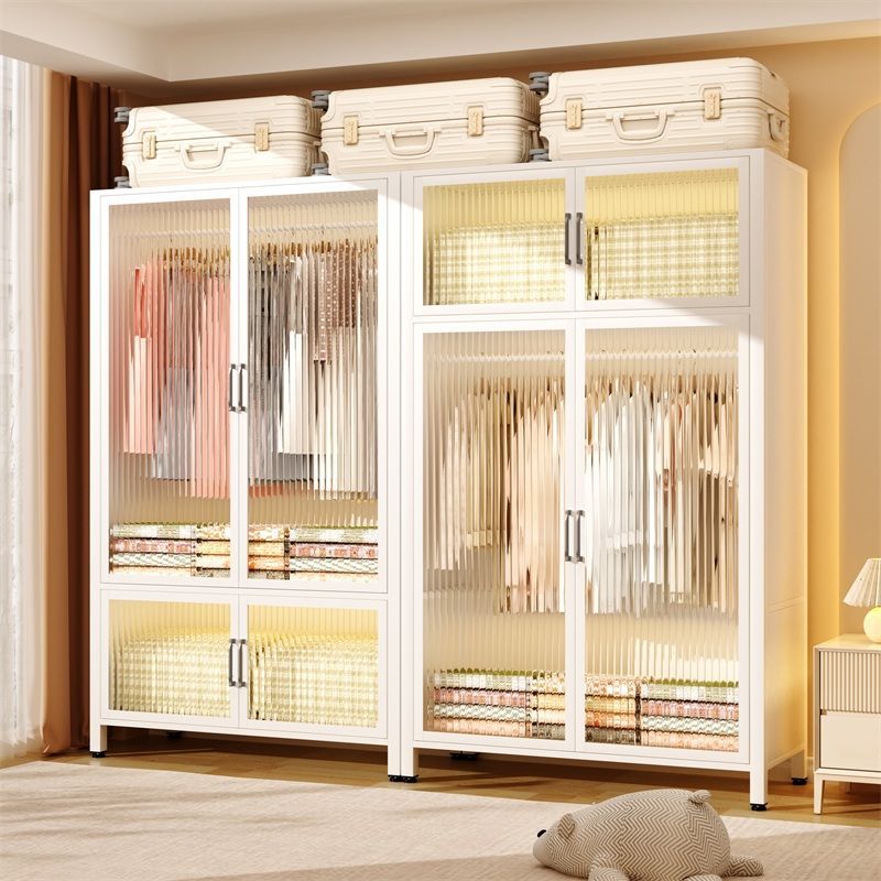 衣柜 简易组装 家用 卧室衣帽间 收纳柜 开放式钢制 小户型