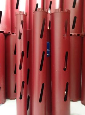 干打水钻头红色圆孔4孔红外圆筒工地家装干式快速水钻钻头