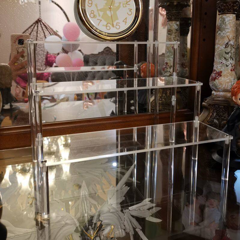 亚克力透明多层阶梯架子手办动漫汽车模型盲盒香水收纳展示架定做