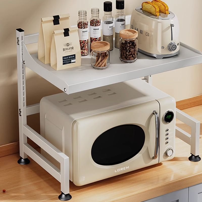 厨房多层电锅烤箱支架台面抽屉置物架微波炉架多功能可调节收纳架