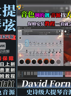 史诗级虚拟大提琴音色音源
