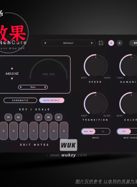 人声音准校正效果器插件 Saint Mike DSP PitchCure v1.0.1