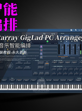 deltarray GigLad PC Arrange 专业音乐智能编排编曲软件快速编曲